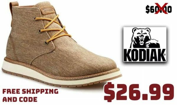 Kodiak Men's Dark Gold Chase Chukka Boot Sale