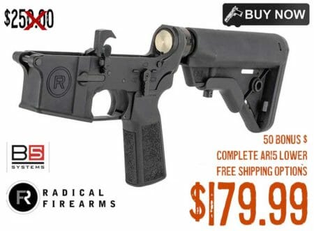 Radical Firearms Complete AR-15 Lower Receiver sale oct2021