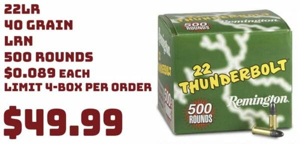 Remington Ammo 22 Lr Thunderbolt High Speed Sale