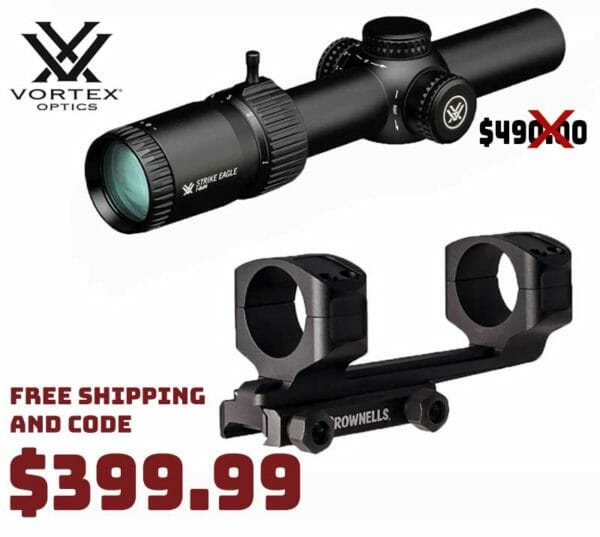 Vortex Strike Eagle 1-8X24mm Rifle Scope Mount Sale