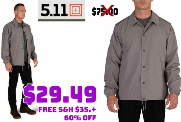 5.11 Tactical Raghorn Coaches Jacket Sale