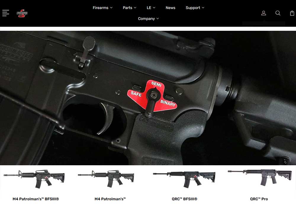 Bushmaster Firearms Website 2021 Screengrab