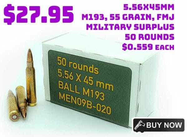 German Military Surplus MEN 5.56x45mm M193 55Grain FMJ Sale