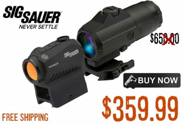 Sig Sauer Sorj53101 Romeo5 Red Dot Sight & Juliet3 3X Magnifier Combo Sale april2022