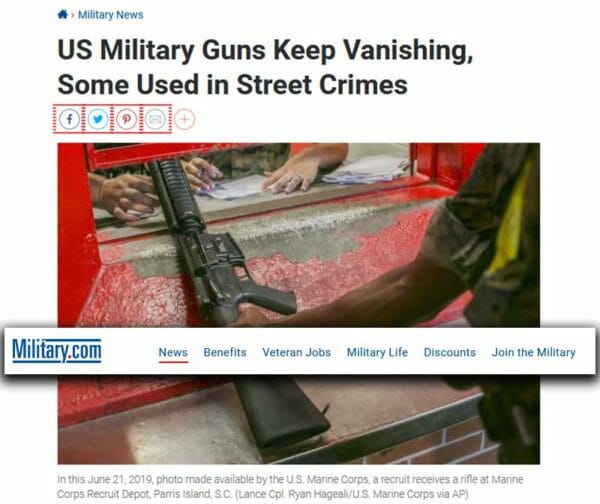 US Military Guns Keep Vanishing, Some Used in Street Crimes