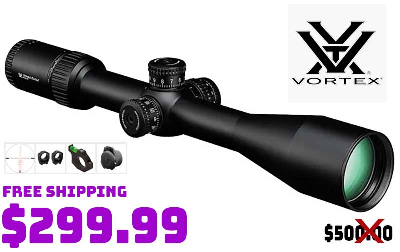 Vortex Strike Eagle 424x50 Riflescope w/Rings & Accessories from 299.