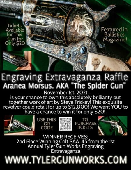 Win an Engraving Extravaganza Aranea Morsus Spider Gun