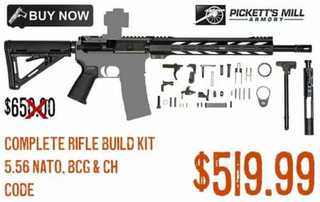 PMA 16" Upper Carbine Receiver 5.56 NATO Rifle Build Kit Sale