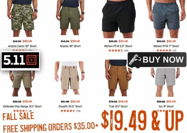 5.11 Tactical Fall Short Sale Prices