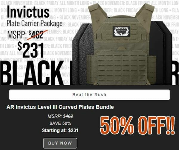 AR500 Armor Invictus Curved Plates Bundle