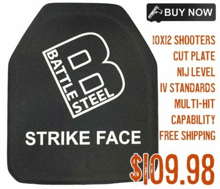 BattleSteel Ballistic Armor Level IV Plates 10x12 Sale