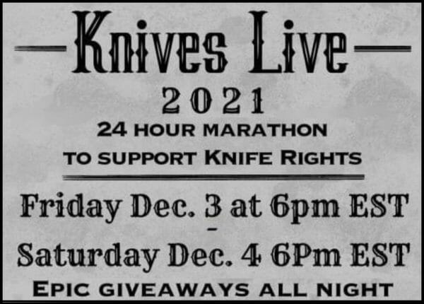 Knife Rights Knives Live 2021 marathon