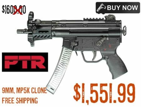 PTR 9KT 9mm 30rd MP5K clone Pistol Sale