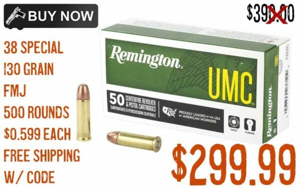 Remington UMC 38 Special 130 Grain,Full Metal Jacket Ammo Sale