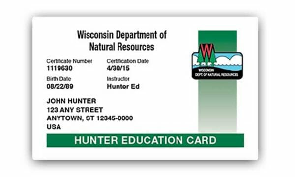 Wisconsin Hunter Safety Certificate