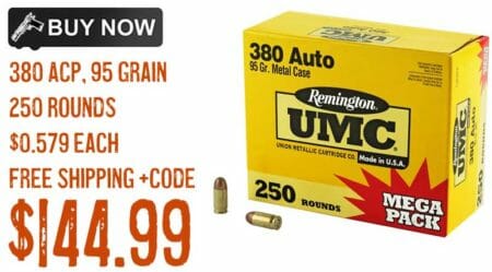 Remington UMC 380 ACP 95 Grain FMJ Mega Pack Sale