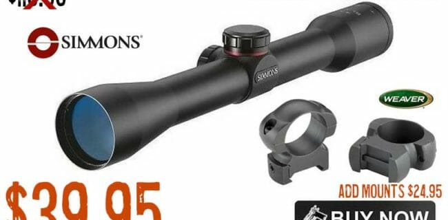 Simmons 8-Point 4X32mm Truplex Riflescope & Mounts Sale sept2022