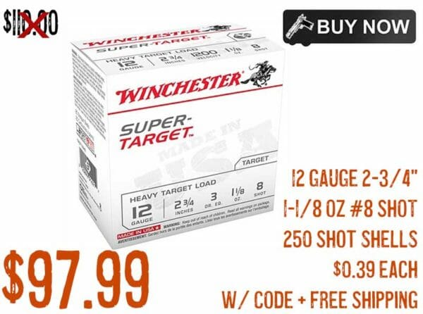 Winchester Super Target 12 Gauge #8 Ammo Sale Cart Check jan2022