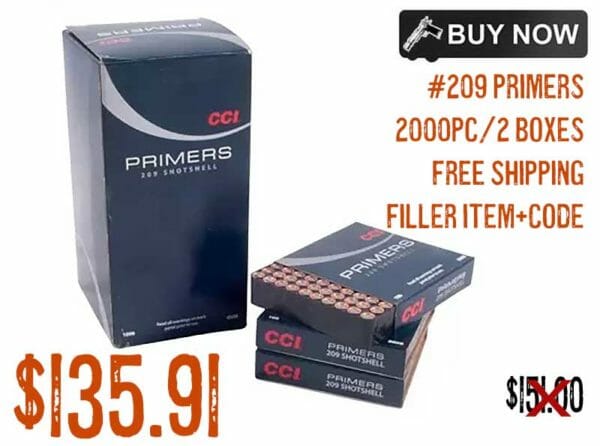 CCI 209 Shotshell Primers 2,000 Box Sale