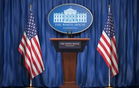 White House Press Room iStock-1021174468