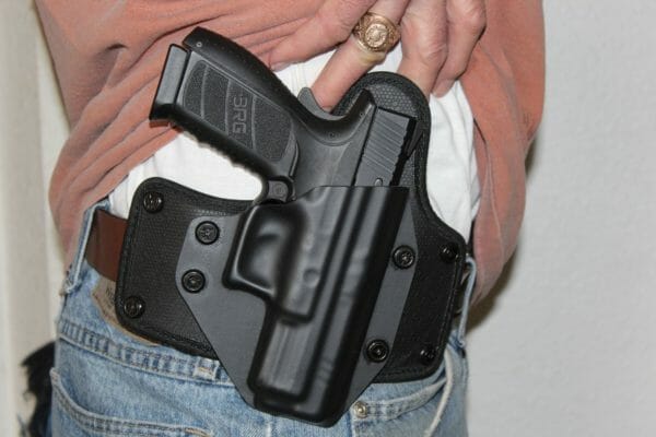 I love the Alien Cloak Belt Holster. It holds my BRG9 Elite 9mm snug and is so comfortable that I forget that I have it on.