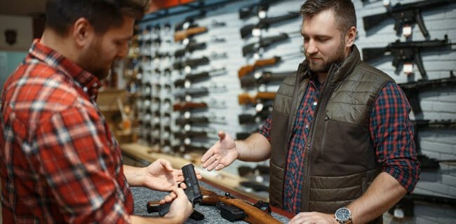 Gun Counter Sale Store Shop shutterstock_Nomad_Soul 1686855574.jpg