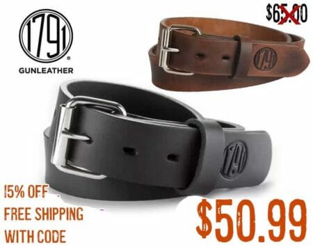 1791 Gunleather Gun Holster Belt Sale Coupon Code june2022