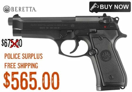 Beretta 92 Full-Size Police Surplus Special 9mm Pistol Sale july2023