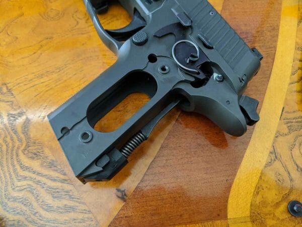 SIG-Sauer Handgun Trigger Upgrade Step-6 Put the spring and strut back