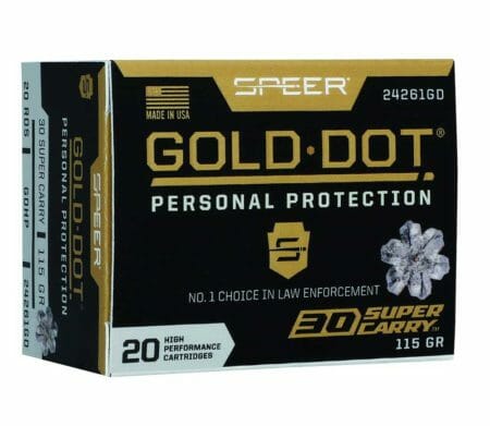 Speer Ammunition Adds New 30 Super Carry to Its Gold Dot Product Line