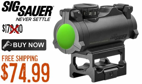 Sig Sauer SOR72002 Romeo MSR 1x20mm 2 MOA Green Dot Sight aug2022