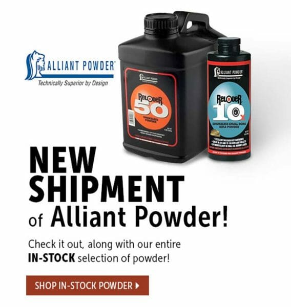 Brownells has a New supply of ALLIANT POWDER