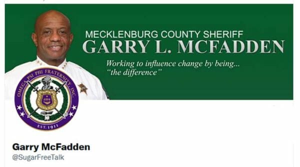 Mecklenburg County Sheriff Garry McFadden Twitter