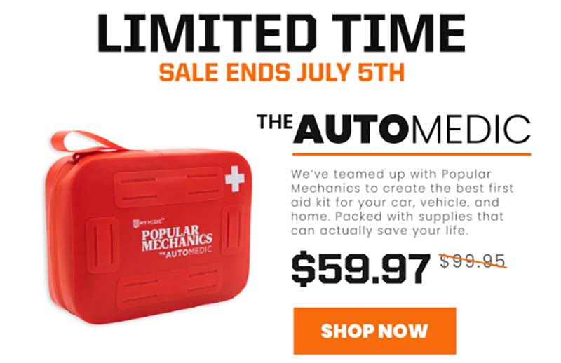 Tactical Deals 40 OFF MyMedic 1st Aid & Car Escape Kit .. just 59.97
