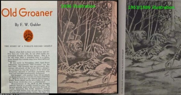 The original illustration by F.W Gabler was changed for the 1953 and 1986 re-writes of the article.