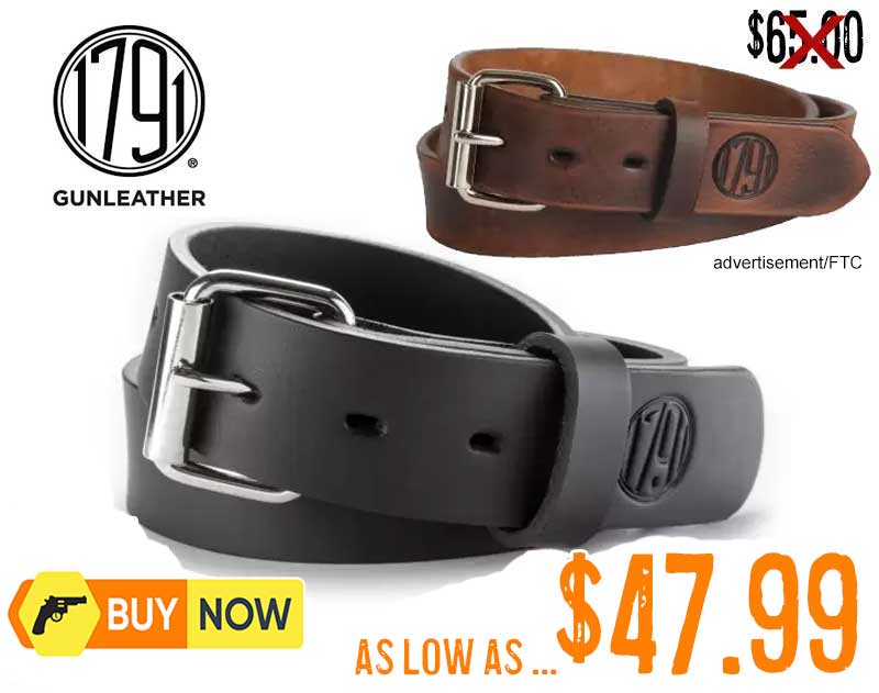 1791 Gunleather Gun Holster Belt Sale sept2025