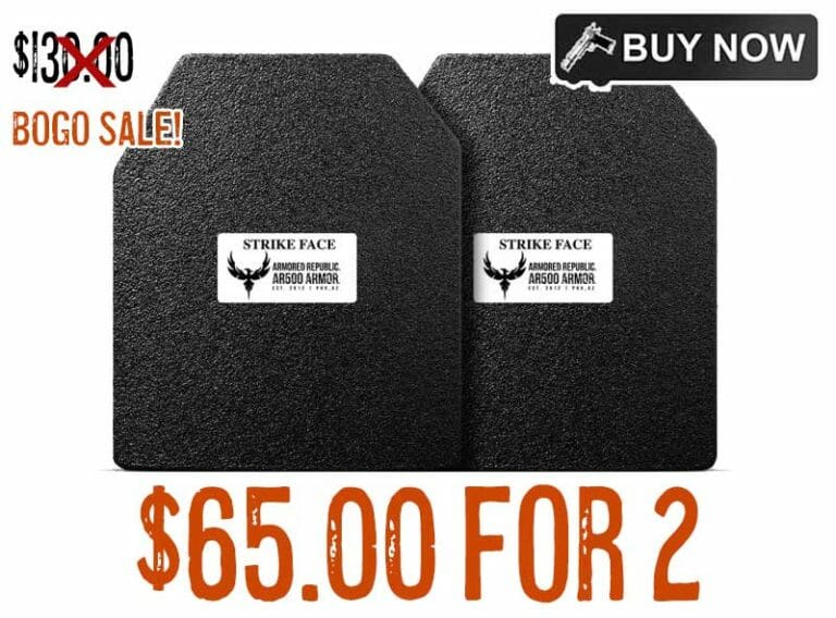 AR500 Heritage Plate BOGO Body Armor 65.00 for 2 USave 50!