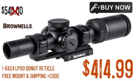 Brownells MPO 1-6X Rifle Scope With Illuminated Donut Reticle Sale