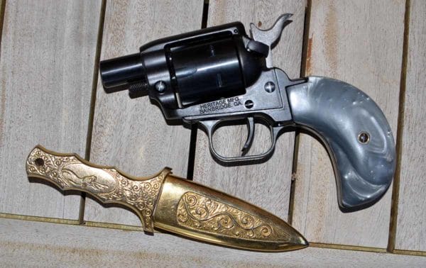 Heritage Barkeep Revolver and my Texas Gold knife Heritage Barkeep Revolver and my Texas Gold knife