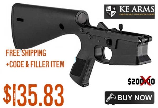 KE Arms AR15 KP-15 Complete Lower Receiver Mil-Spec Polymer Deal march2023