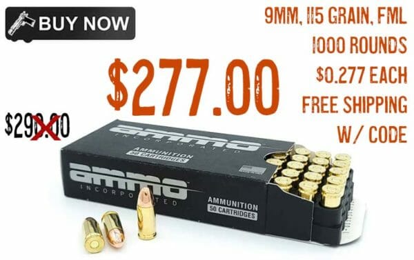 Ammo Inc. Signature 9mm 115Grain TMC Ammo 1000 Rounds sept2022 sale