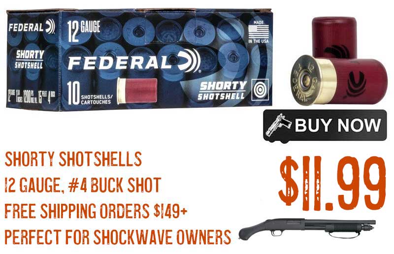 Federal shorty shotshells 12 gauge 4 buck shot 10pc 11 99 free s h