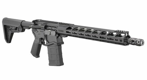 Ruger SFAR Model 5610 features a 16” barrel, a mid-length gas system and a 15” Lite free-float handguard whose top rail has been docked in the middle for improved grip access and lighter weight.