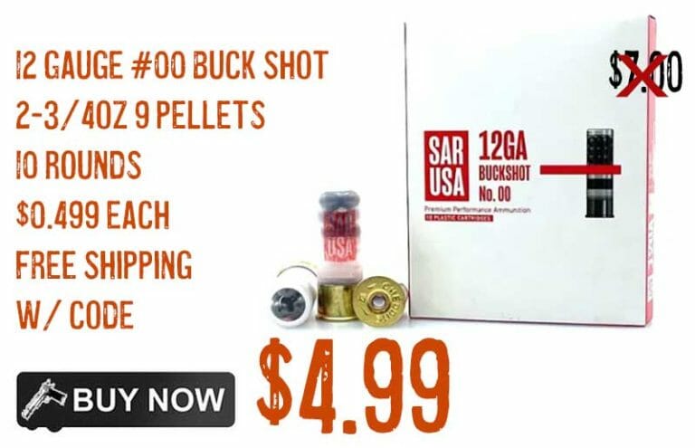 SAR USA 12 Gauge #00 Buck Shot 2-3/4oz 10rnds $4.99 FREE S&H