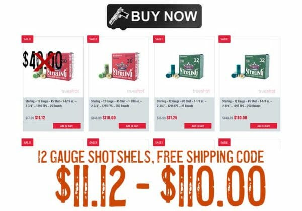 Sterling 12 Gauge Shotshell Ammunition #5 Shot sale