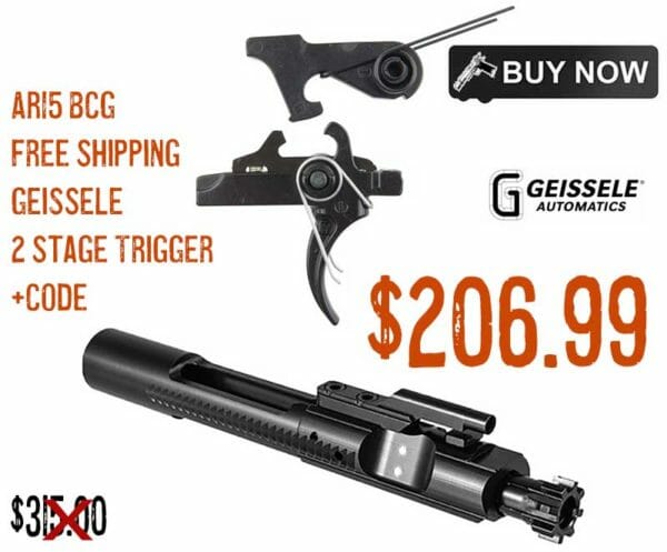 Brownells M16 BCG & Geissele AR15 Enhanced Trigger Bundle Sale Deal Discount