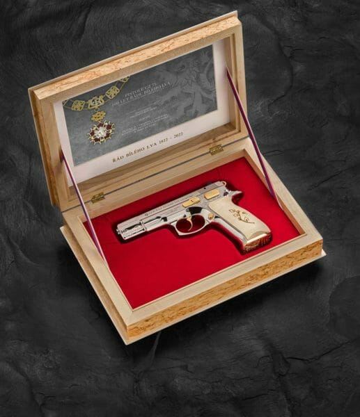 CZ 75 Order of the White Lion Worlds First Blockchain Authenticated Firearm