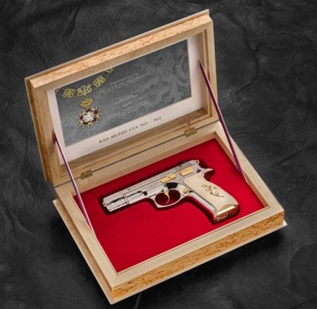 CZ 75 Order of the White Lion Worlds First Blockchain Authenticated Firearm