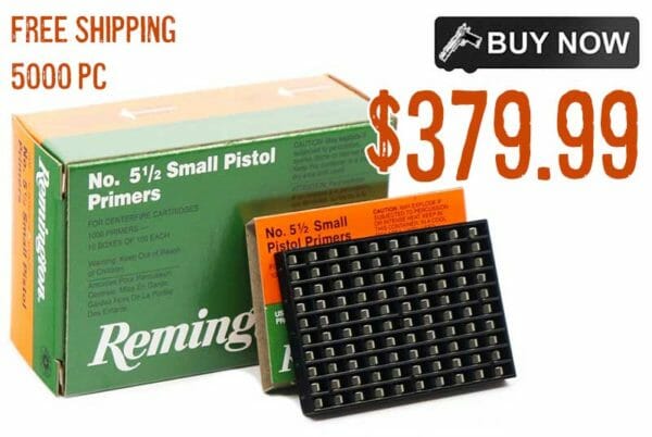 Remington Ammo No Small Pistol Primers 5000rd sale discount deal save