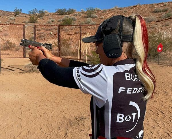 Team Federal’s Alysia Burrows Shines at the 2022 PCSL 2-Gun Championship